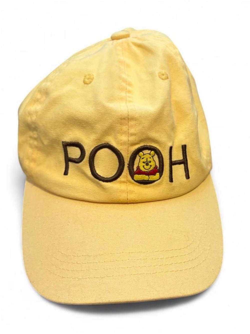 Disney Winnie the Pooh Yellow Baseball Cap Embroidered Dad Hat Adjustable OSFM